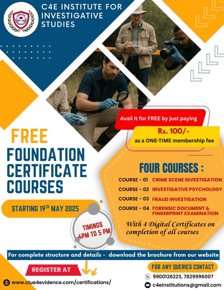Certificate Courses - Clue4evidence