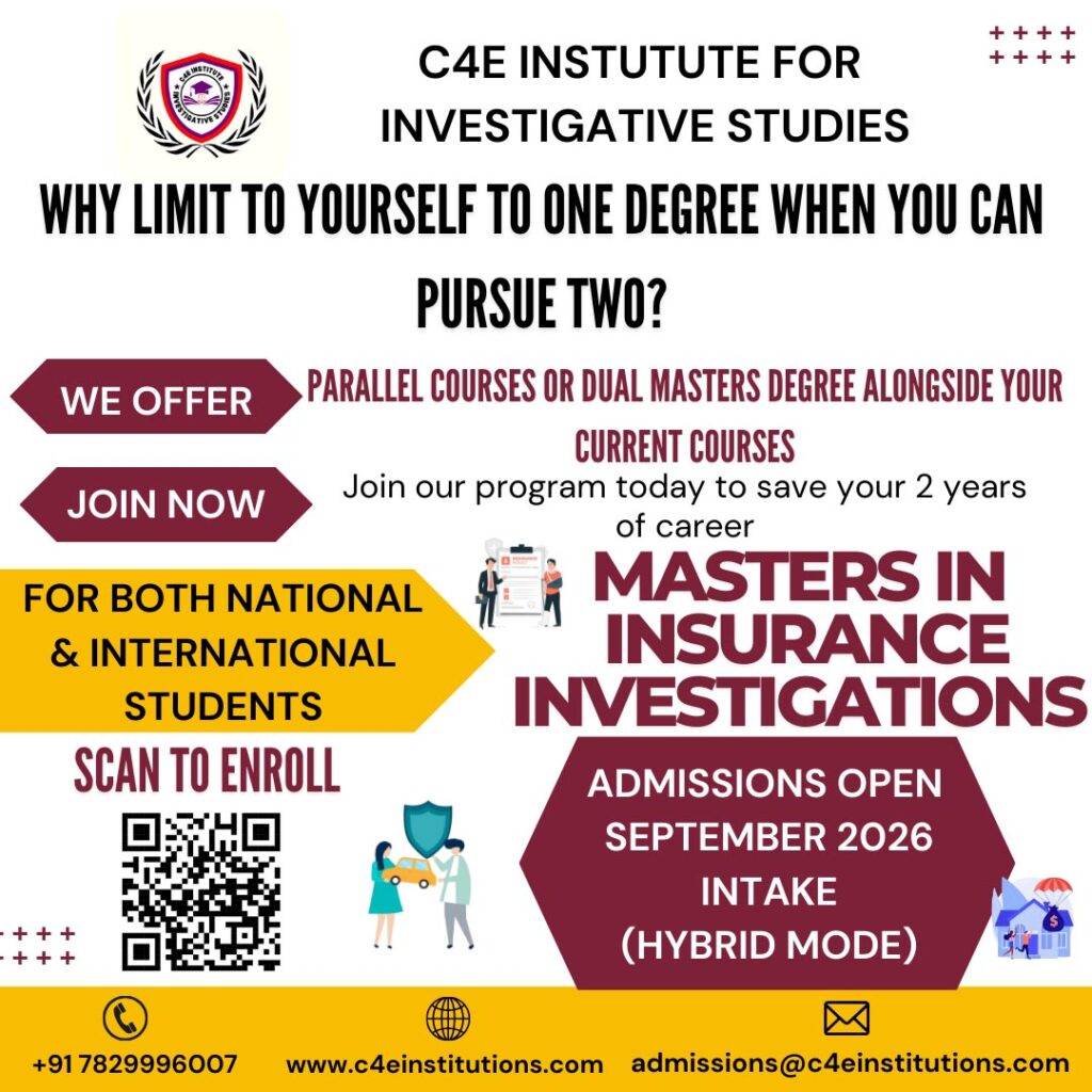 Insurance Master Program Structure Masters in Insurance Investigations - Clue4evidence